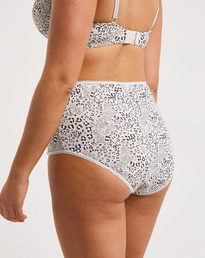  Pretty Secrets 10 Pack Cotton Full Briefs| Grey Animal