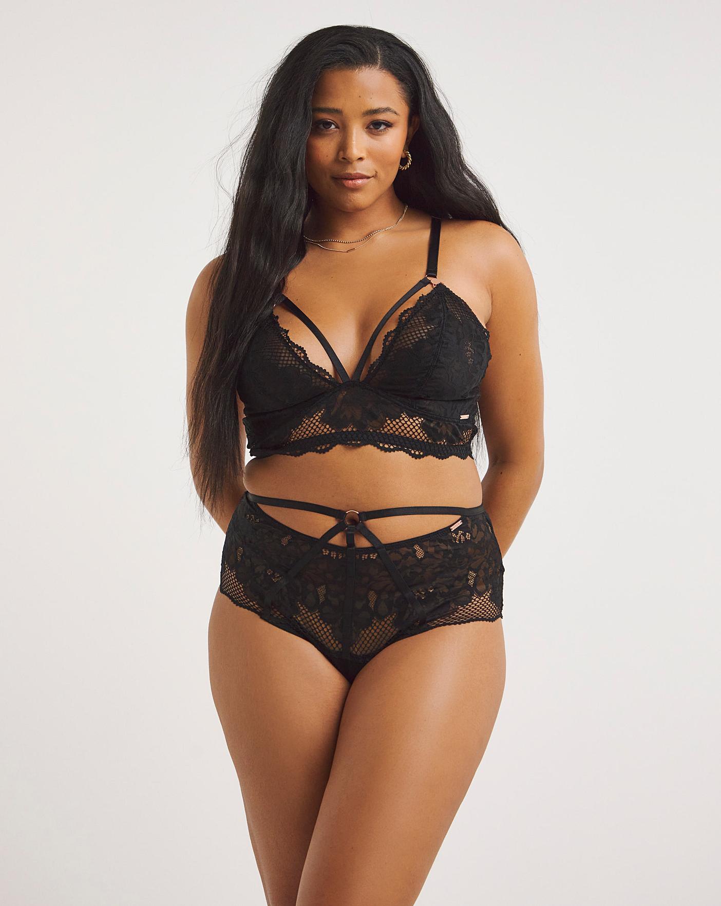  Figleaves Curve Amore Deep Brazilian Brief| Black