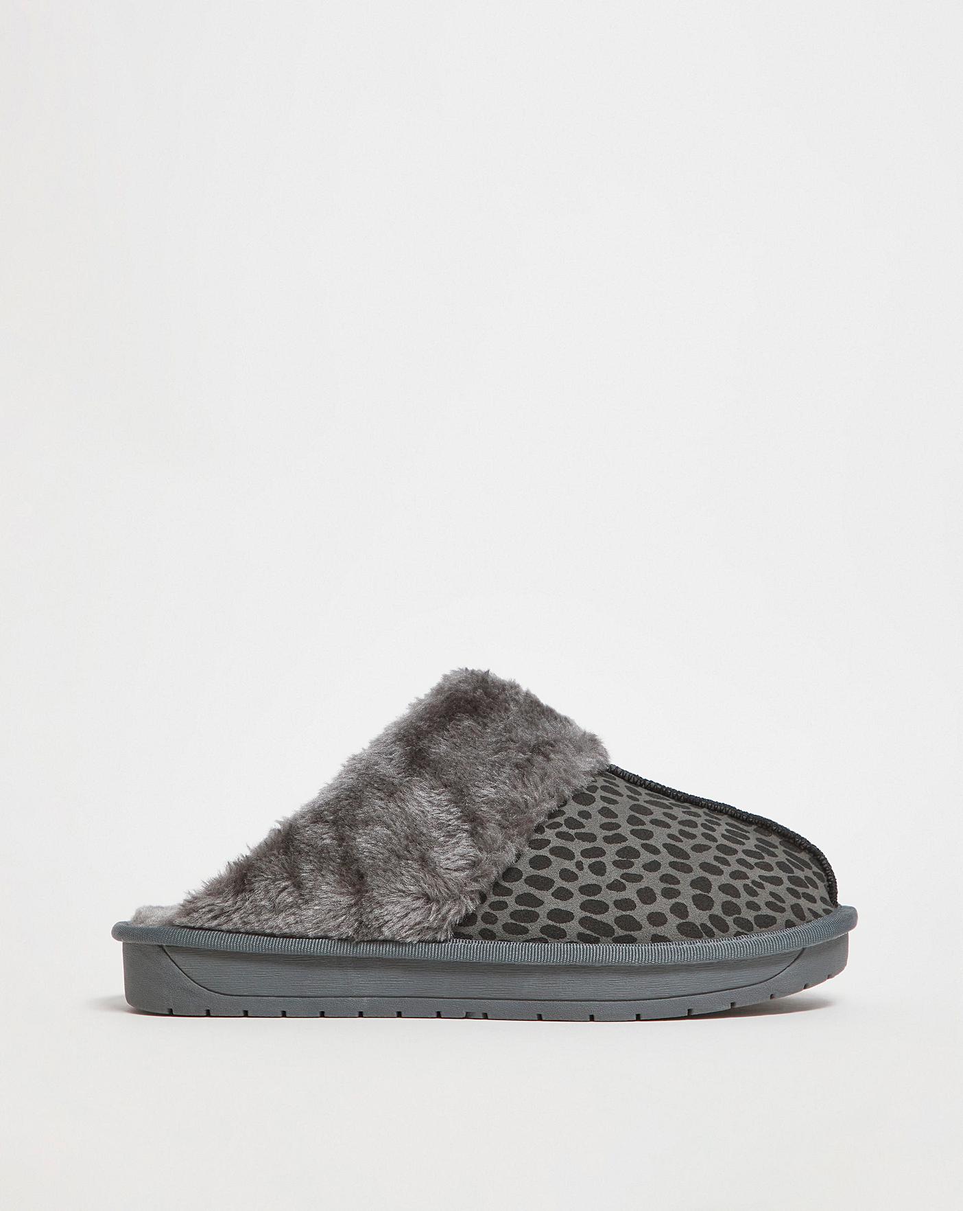 Simply Be Albz Closed Toe Slippers Extra Wide Simply Comfort| Multi