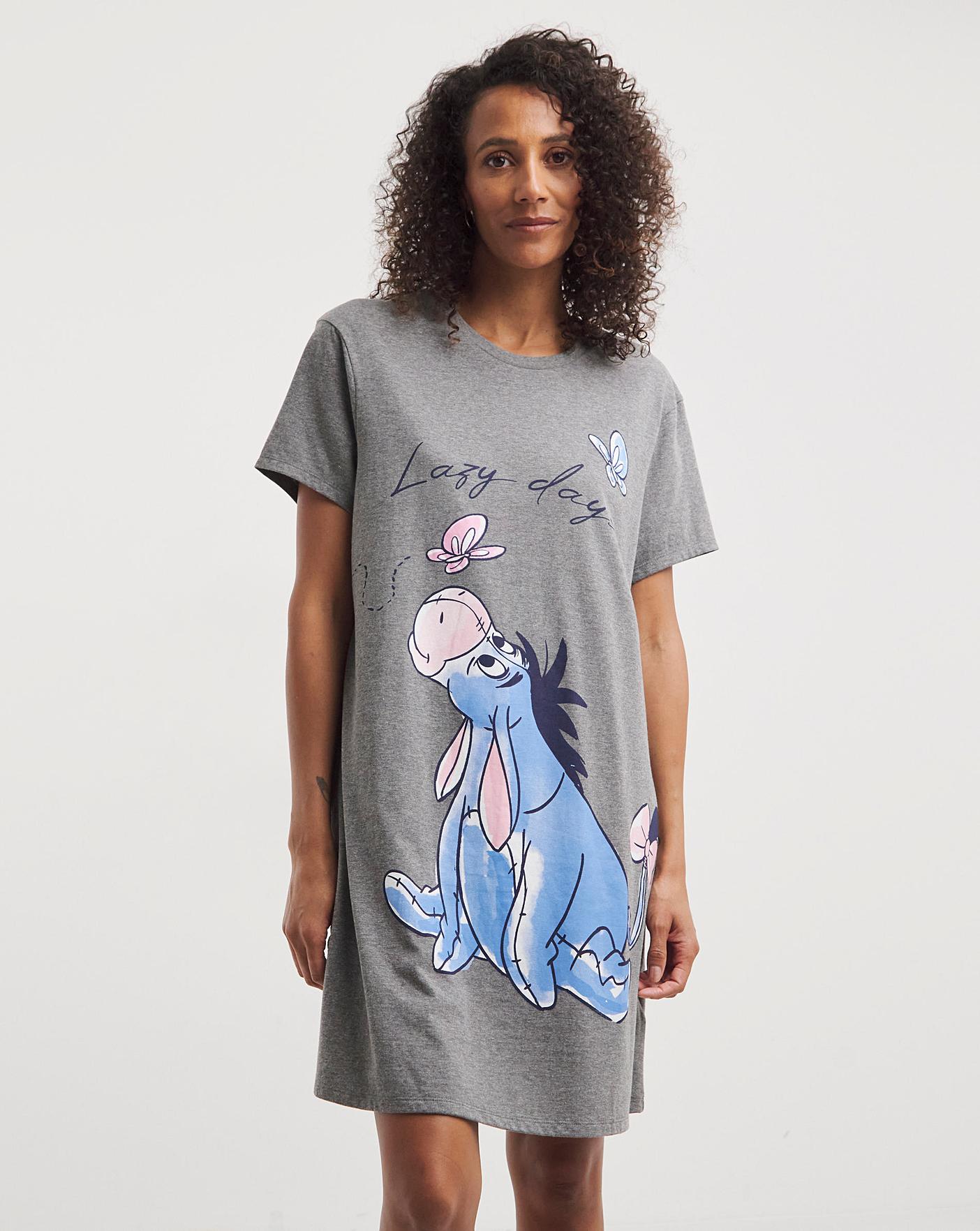 Disney Eeyore Short Sleeve Nightie| Grey
