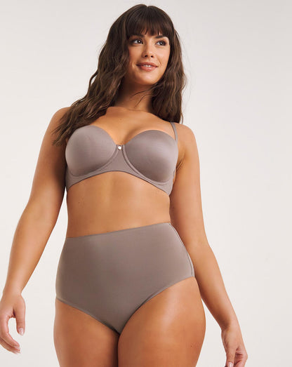  Figleaves Smoothing High Waisted Brief| Mocha
