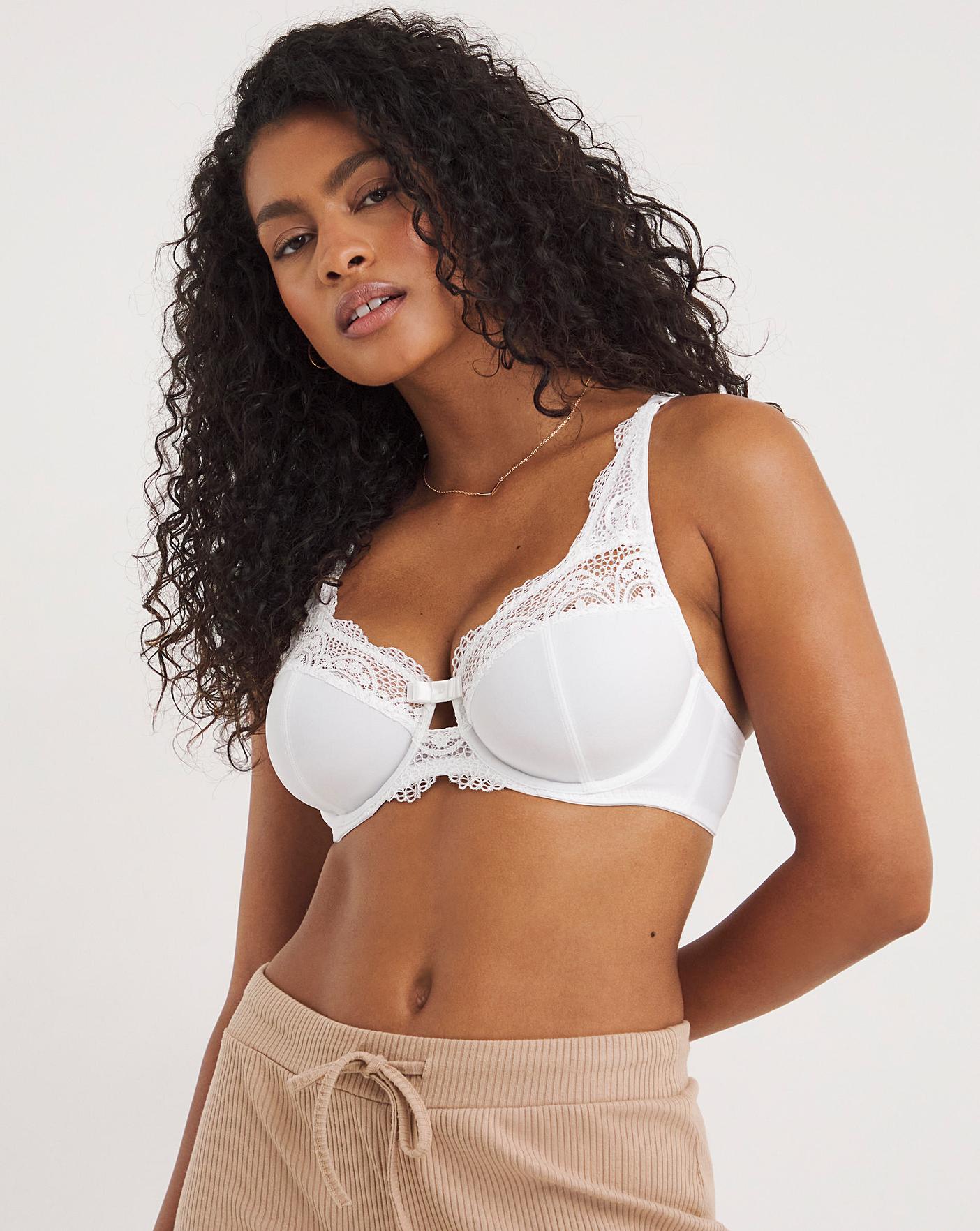  Pretty Secrets 2 Pack Lottie Lace Full Cup Black/White Bras| Black/White
