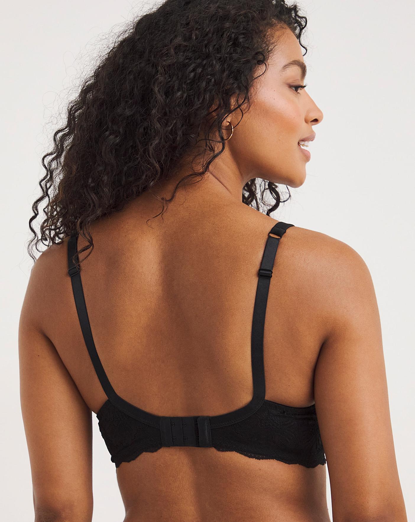  Pretty Secrets 2 Pack Katie Black/White Lace Full Cup Wired Bras| Black/White