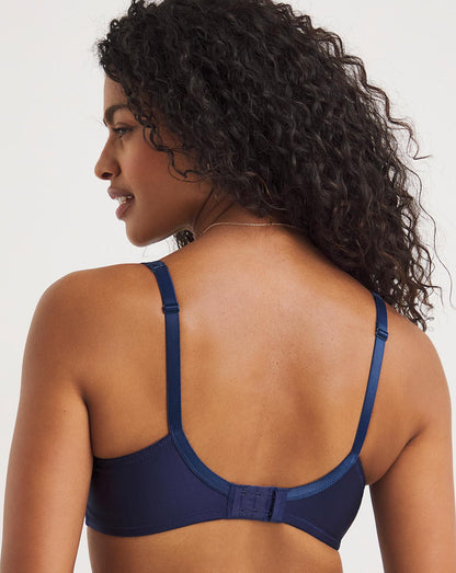  Pretty Secrets Laura 2 Pack Navy/White Full Cup Wired Bras| Navy/White