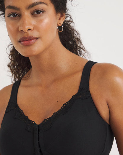  2 Pack Sarah White/Black Back Support Bras| White/Black