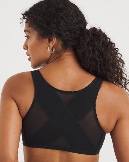  2 Pack Sarah White/Black Back Support Bras| White/Black
